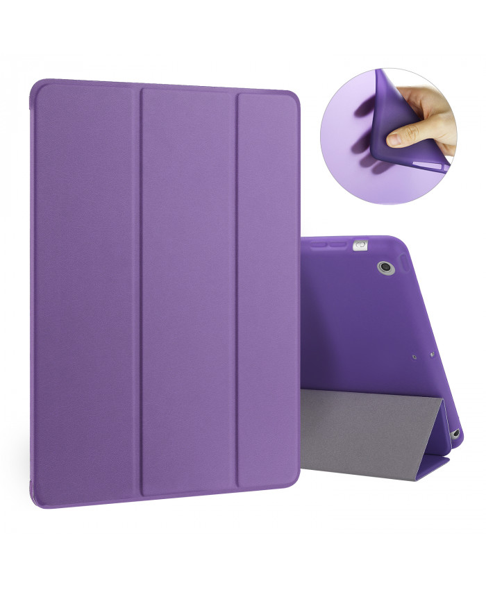 TOROTON Case for iPad Air, Smart Matte Case Cover Ultra Slim LightWeight Translucent Back Magnetic Cover with Auto Wake/Sleep Function for Apple iPad Air Case (Purple)